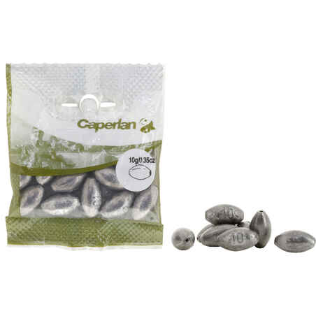 Fishing Drilled Rounded Olive Sinkers