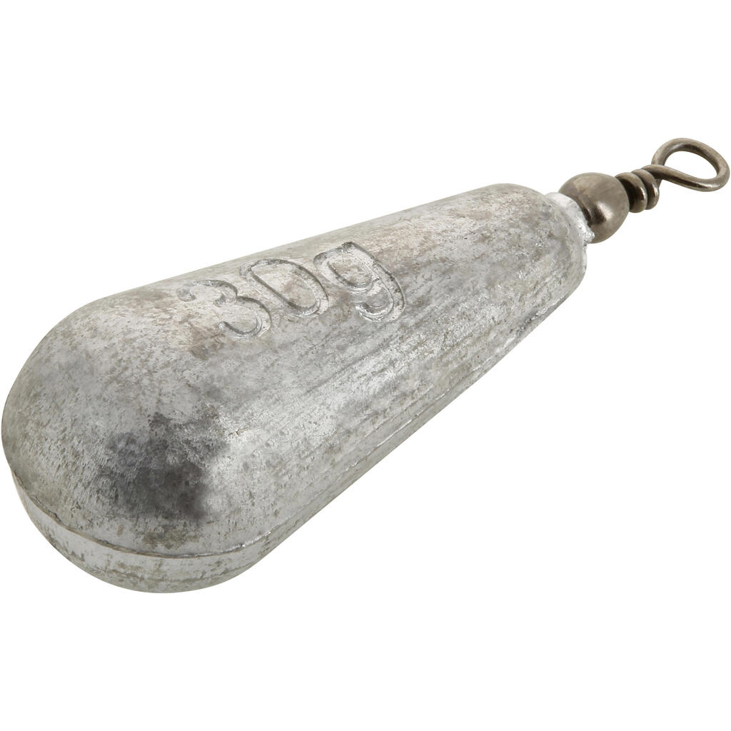 Swivel pear fishing sinker