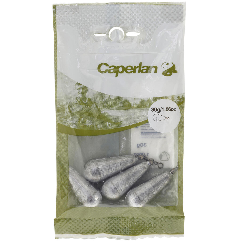 Swivel pear fishing sinker