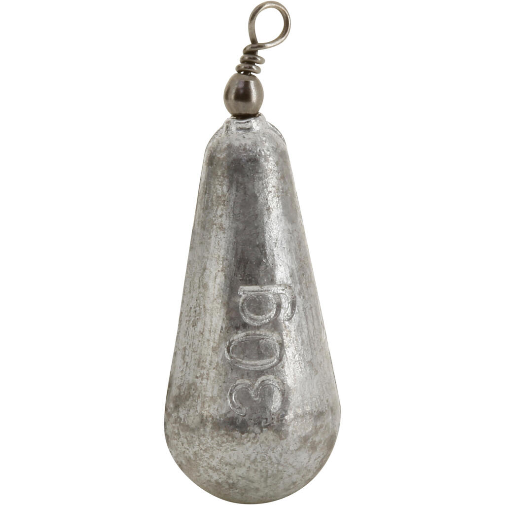Swivel pear fishing sinker