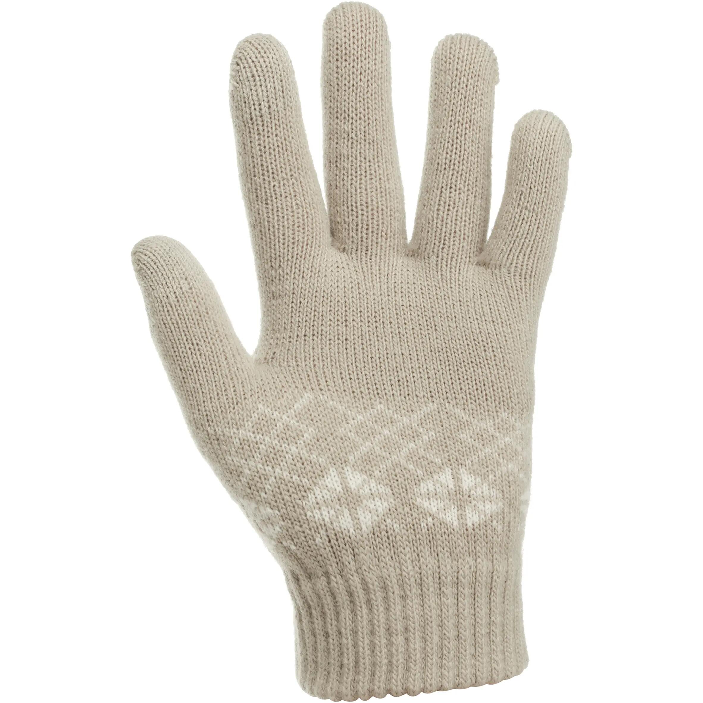 Arpenaz 50 touchscreen children's hiking gloves in beige 2/8