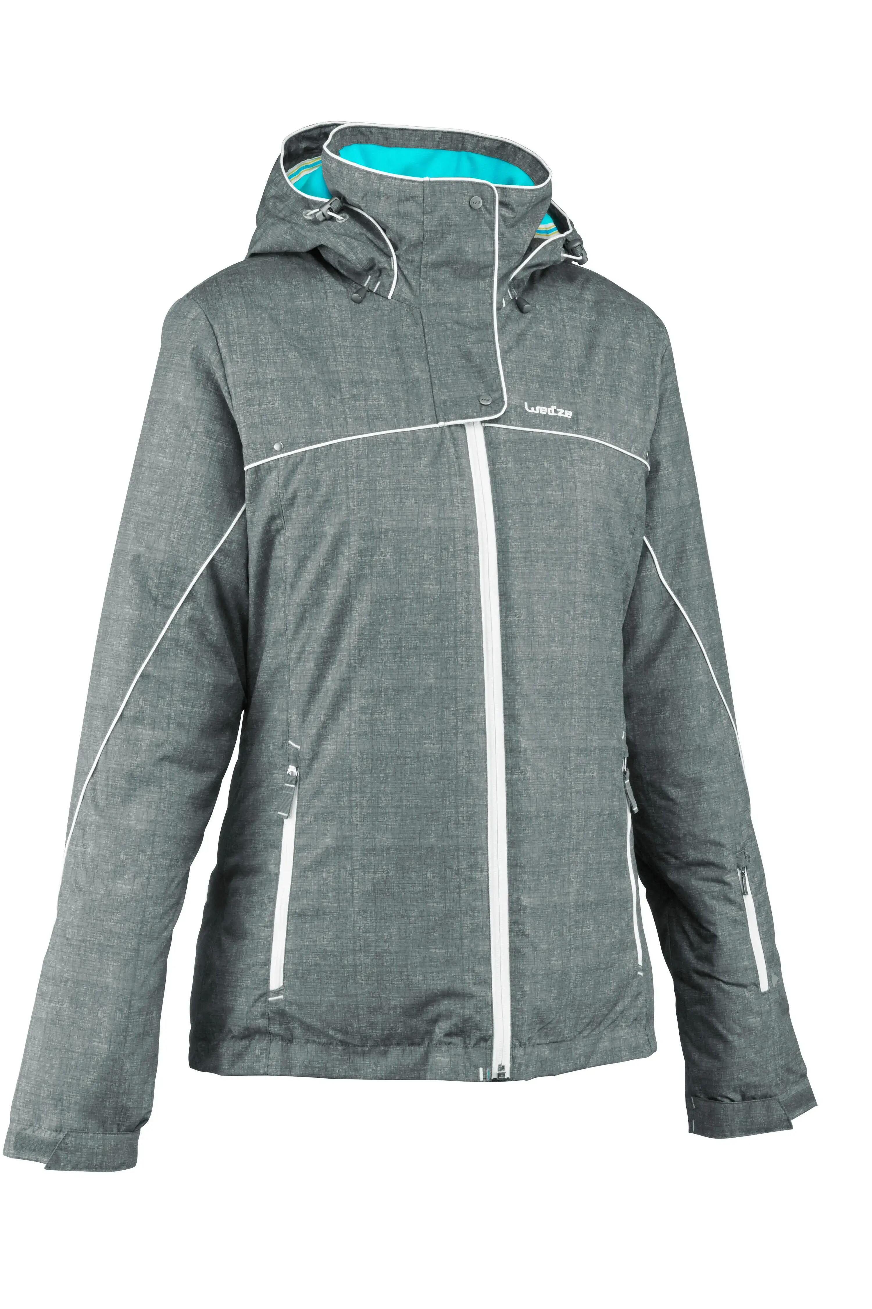 Ski-P 500 Women's Downhill Ski Jacket - Grey 1/2