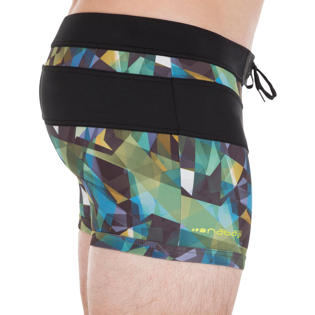 B-Active Fun Men’s Boxer Swim Shorts - Allfad Black