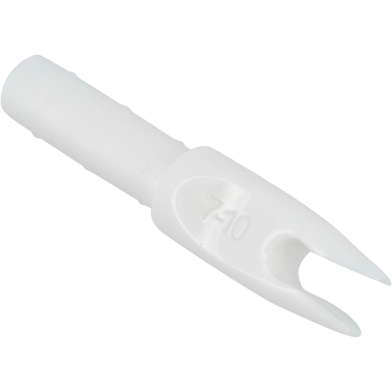 NOCKS PARA TIRO COM ARCO CLUB 500 BRANCO (CONJUNTO DE 12)