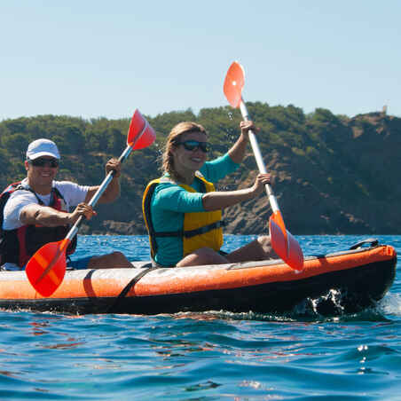 100 2/3 PERSON TOURING INFLATABLE KAYAK - ORANGE