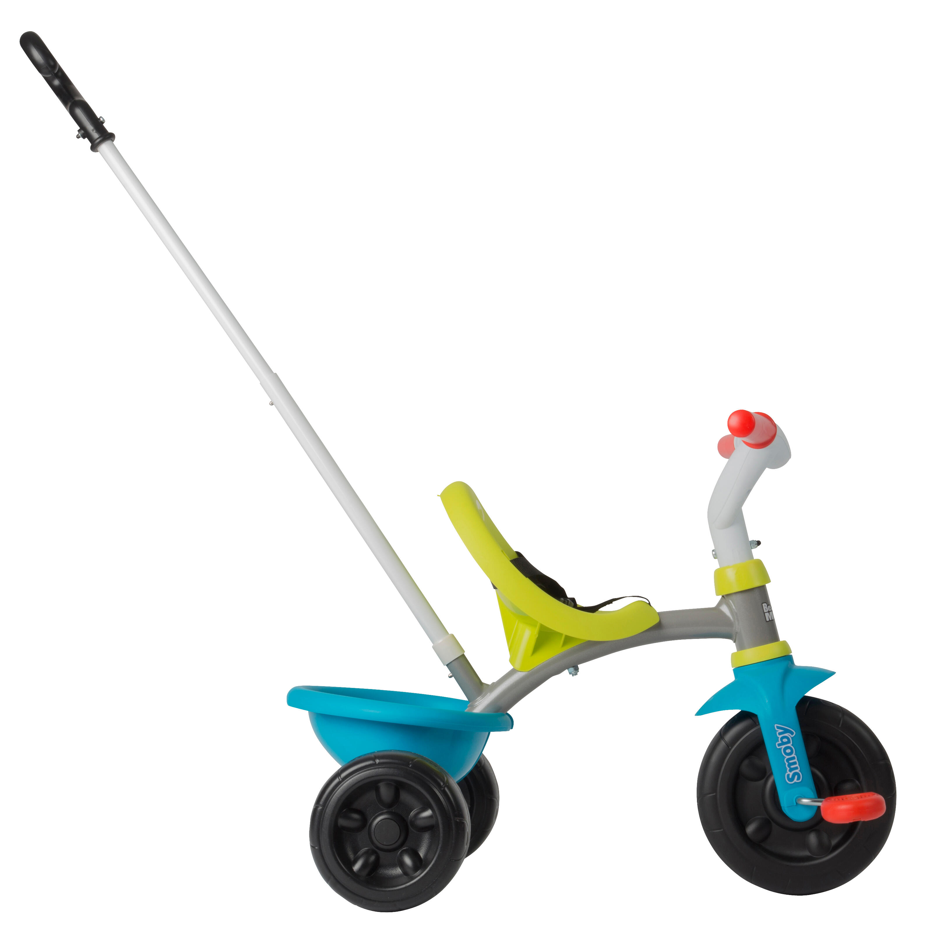Driewieler met duwstang Be Move blauw/groen | SMOBY | Decathlon.nl