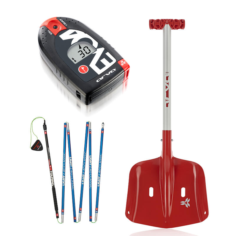 Avalanche Pack :Shovel and Probe and Avd Evo 4