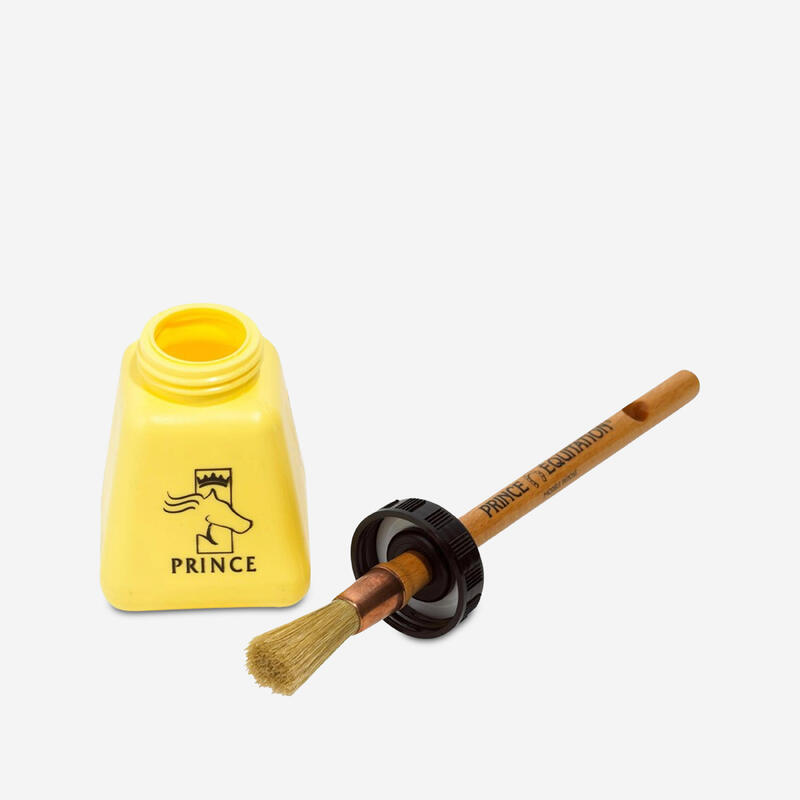 Pincel para cascos + caja equitación PRINCE EQUITATION amarillo