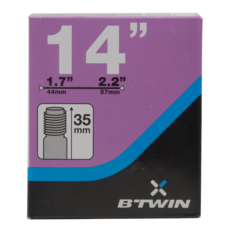 14" 1.7 to 2.2 Schrader Valve Inner Tube 14" 1.7 to 2.2 Schrader Valve Inner Tube