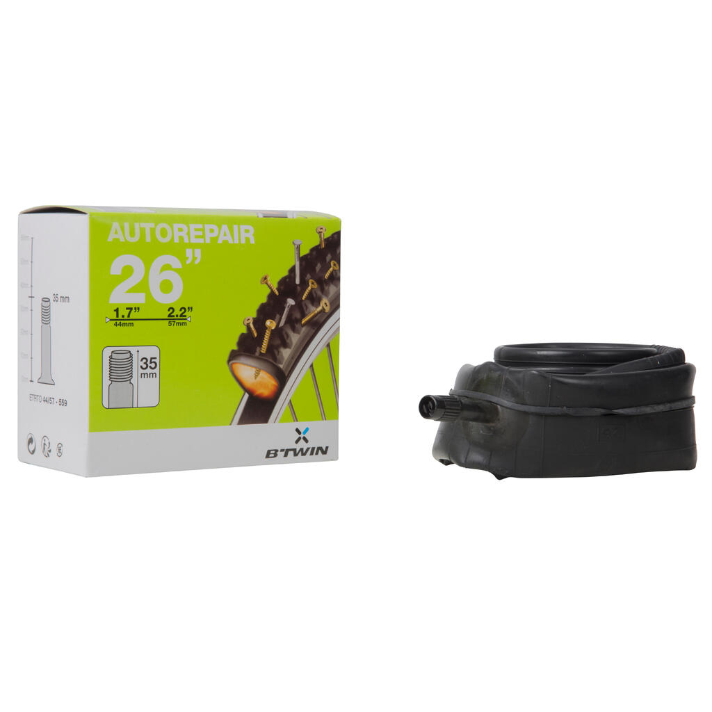 26x1.7-2.2 Self-Sealing Bike Inner Tube - Schrader