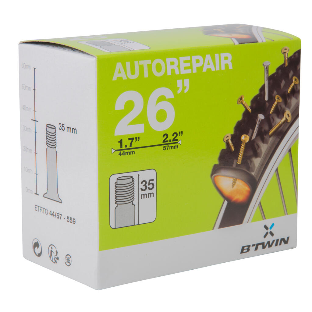 26x1.7-2.2 Self-Sealing Bike Inner Tube - Schrader
