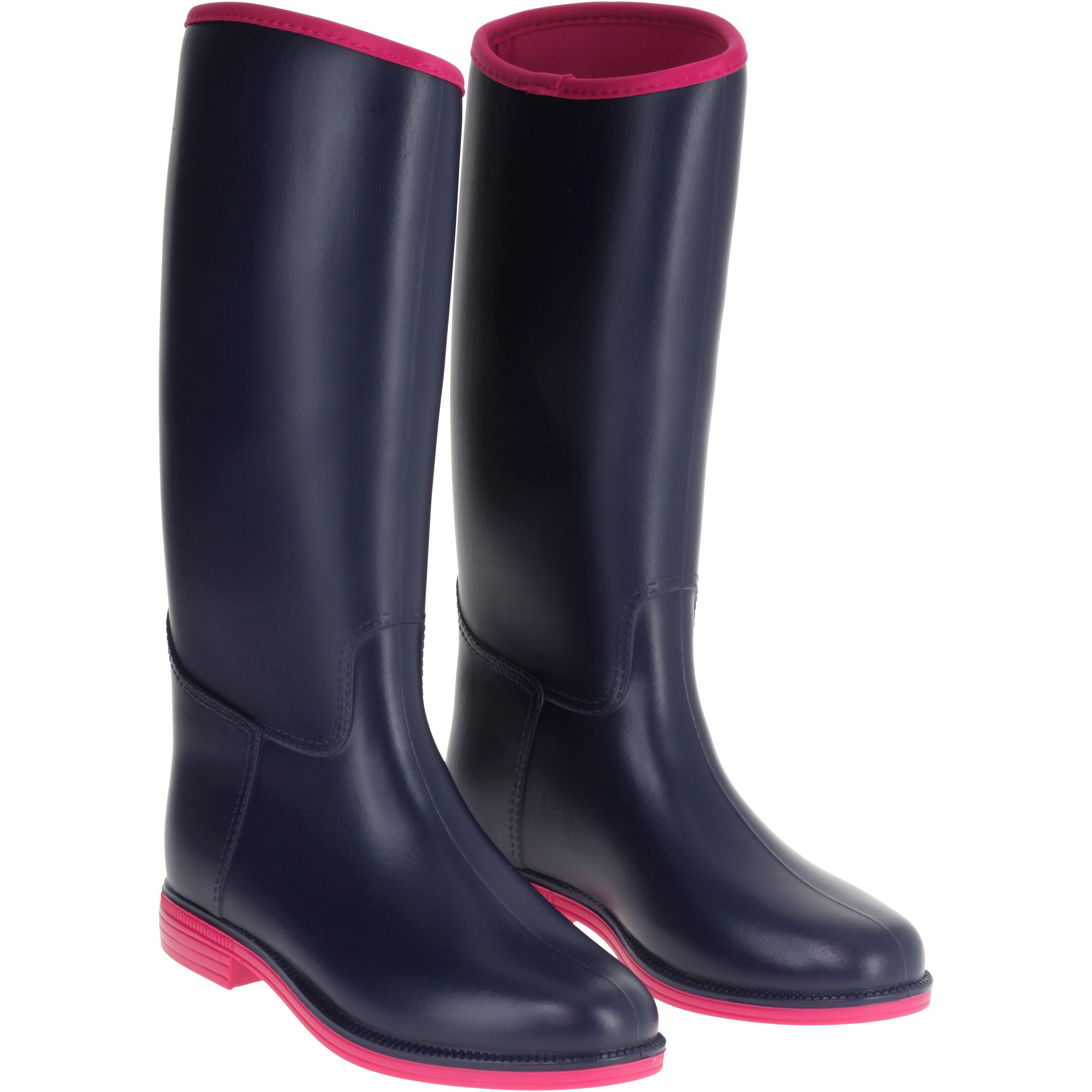 Schooling 300 Children's Horse Riding Jodhpur Boots - Blue 3/11