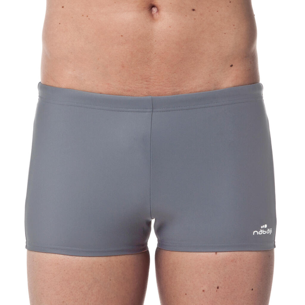 Maillot De Bain Natation Homme  - Boxer 100 Basic - Gris