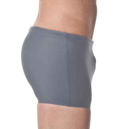 MEN'S SWIMMING BOXERS SHORTS 100 BASIC - GREY