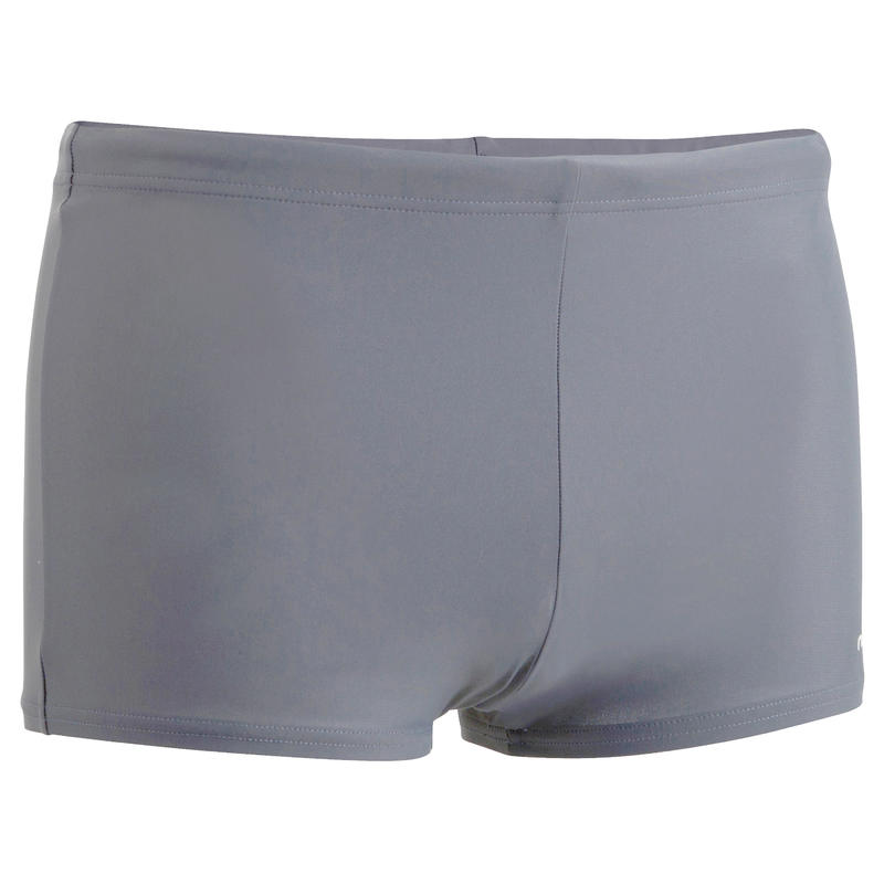 MAILLOT DE BAIN HOMME BOXER 100 DE BASE GRIS MAILLOT DE BAIN HOMME BOXER 100 DE BASE GRIS