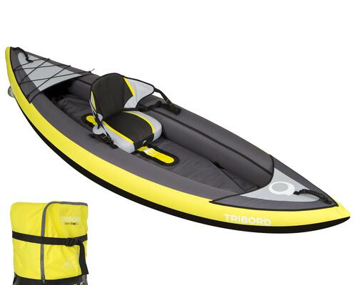 Kayak gonflable Itiwit 1 place jaune