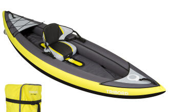 Kayak gonflable Itiwit 1 place jaune