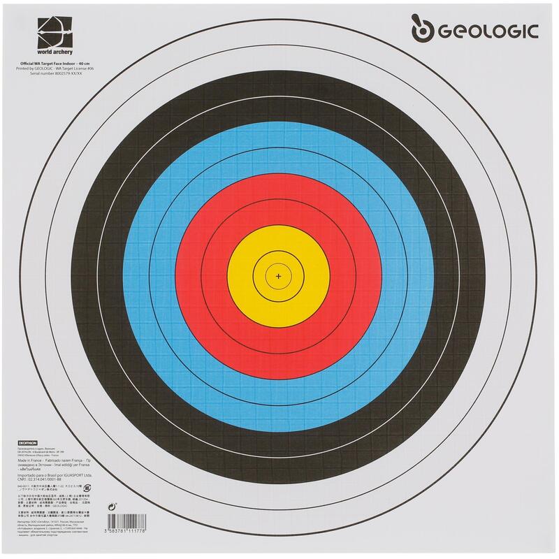 5 BLASONS TIR A L'ARC 40X40 cm