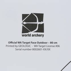 5 Archery Target Faces 80x80 cm