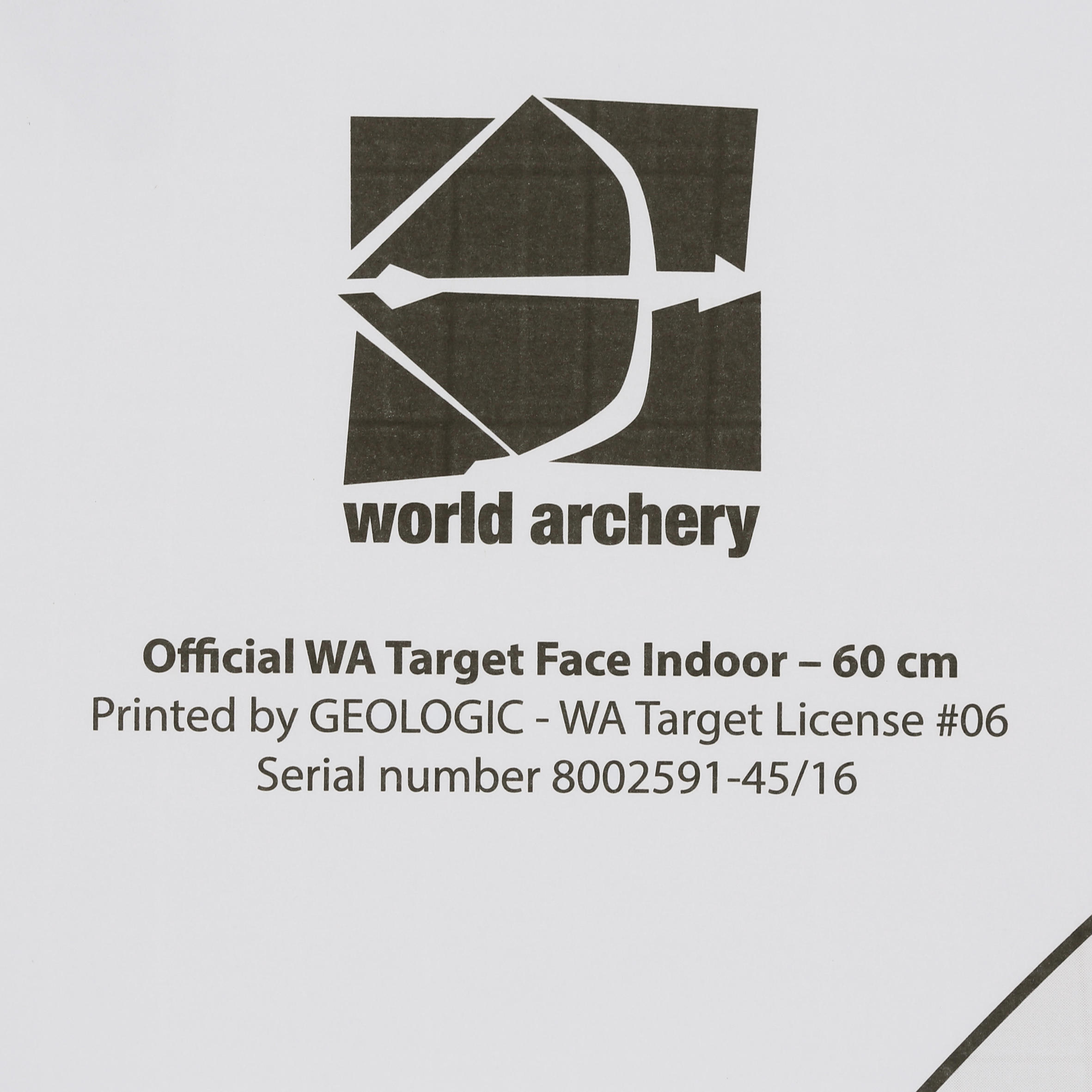 5 Archery Target Faces 60X60 4/5