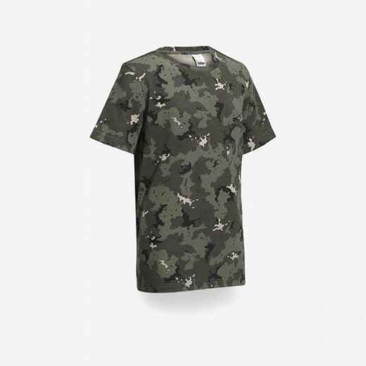 
      Junior Country Sport Short-Sleeved Cotton T-Shirt - 100 Island Camouflage
  