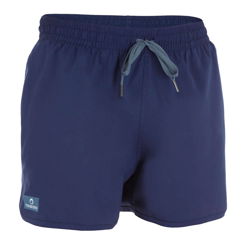 TRIBORD Bidarte Short Boardshorts - Plain Blue | Decathlon