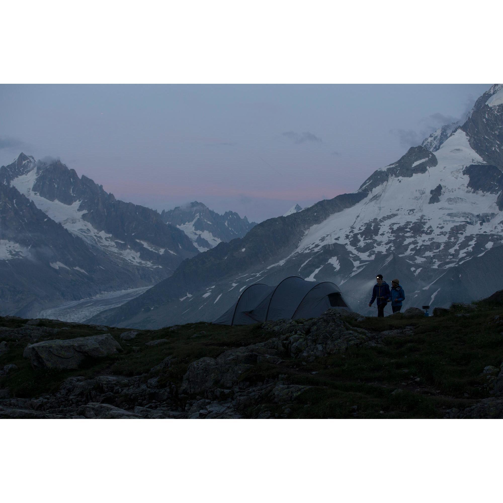 Налобный фонарик на батарейках – ONNIGHT 50–30 люмен, чёрный FORCLAZ