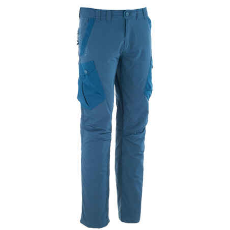 Moške hlače  Forclaz 100, tople – modre