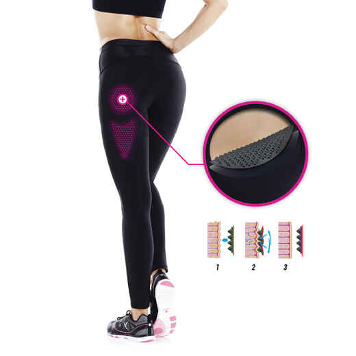 
      Shape Booster Women's Cardio Fitness Cellulite Reduction Leggings - Black
  