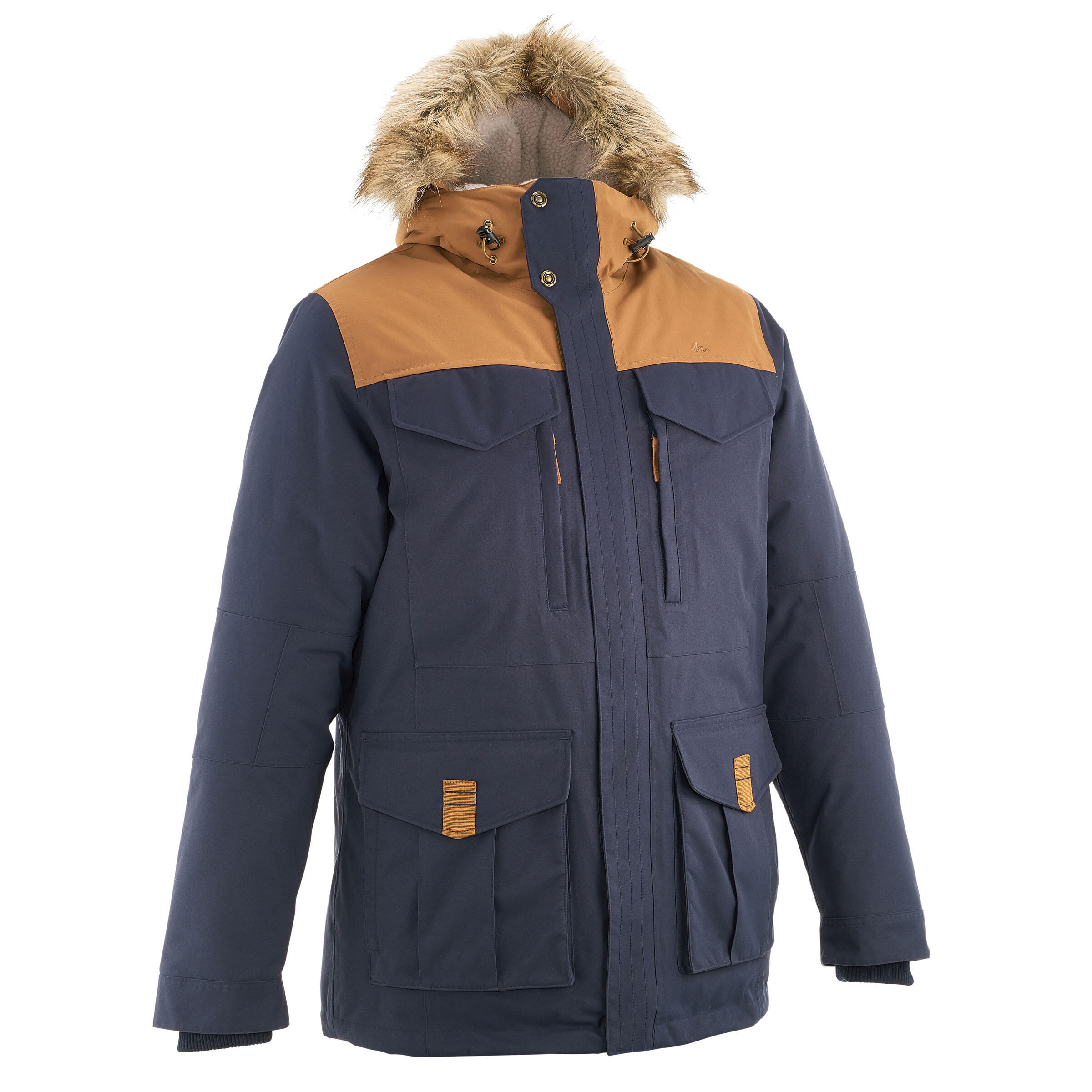 Chaqueta de senderismo por la nieve para hombre SH900 cálida azul