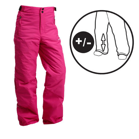 PANTALON DE SKI ENFANT SKI-P 500 PNF ROSE