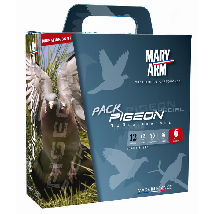 Calibre 12 PACK CARTOUCHE PIGEON 36g CALIBRE 12/70 PLOMB N ...