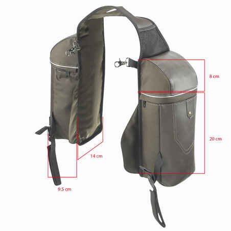 Sentier Horse Riding Small Hacking Saddle Bags - Brown