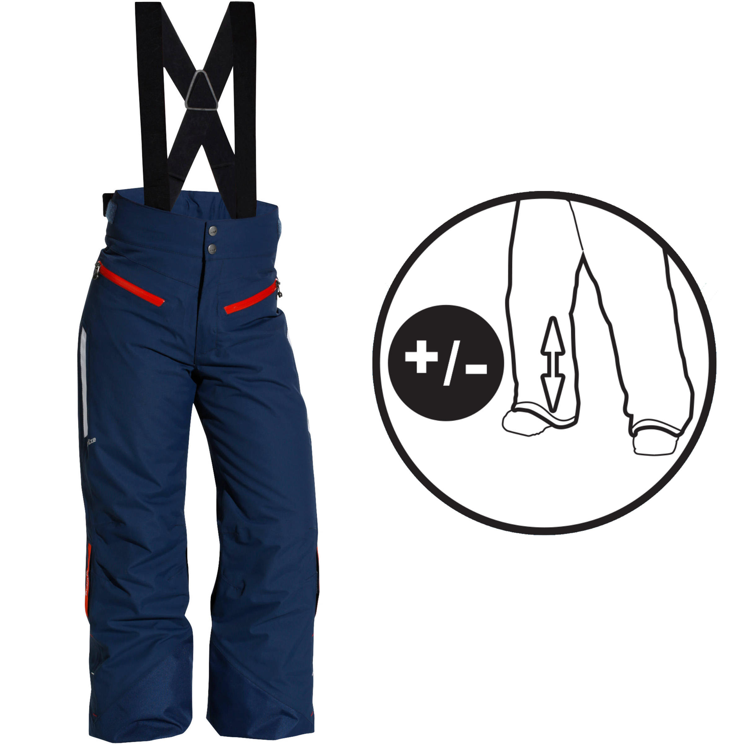 Ski-P 900 PNF Kids' Ski Trousers - Blue 1/1