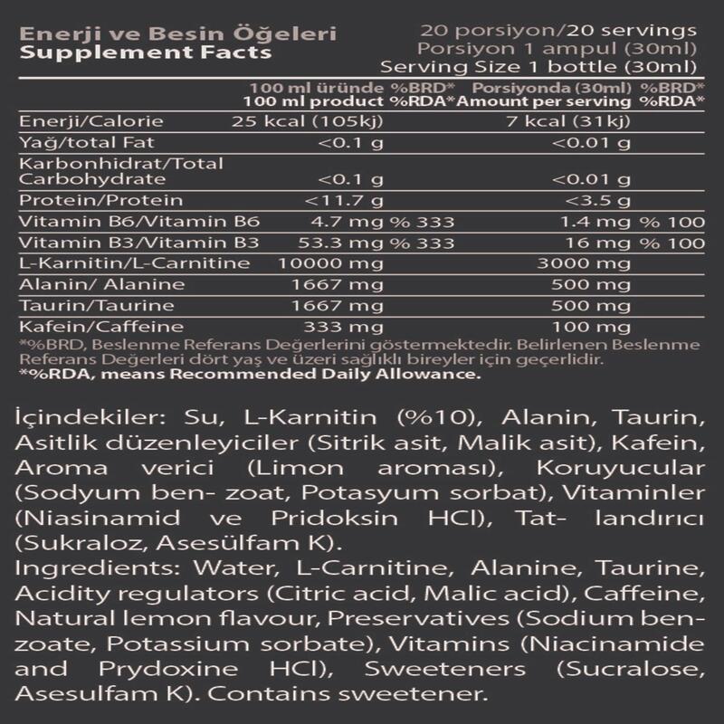 L-Carnitin Matrix 3000 mg.