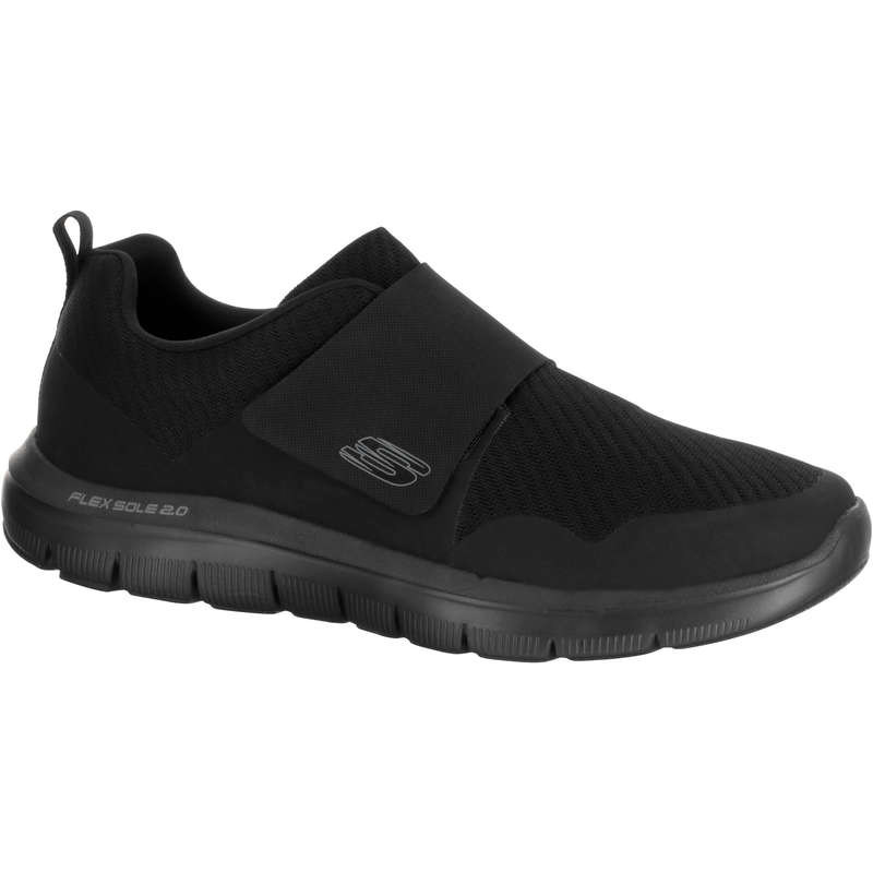 SKECHERS Flex Advantage strap fitness walking shoes black...