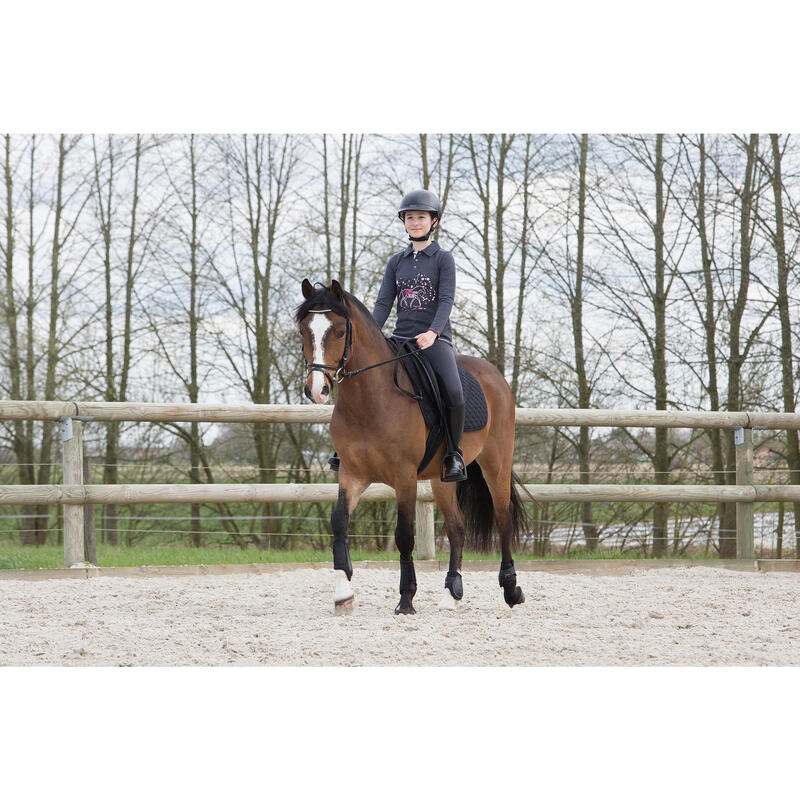 2 protège-boulets équitation poney et cheval SOFT noir