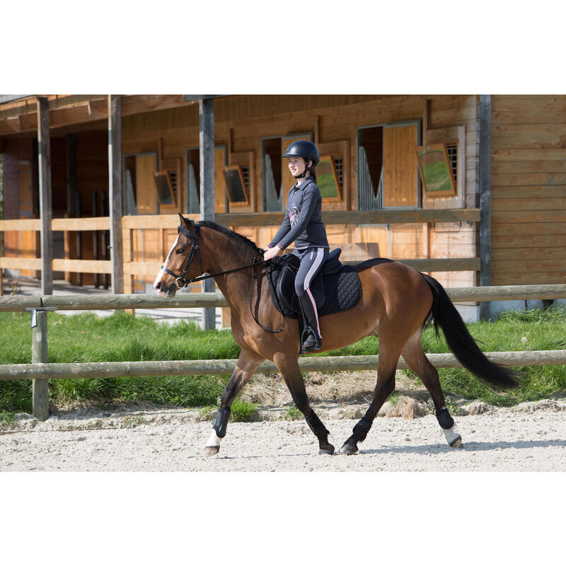 2 protège-boulets équitation poney et cheval SOFT noir