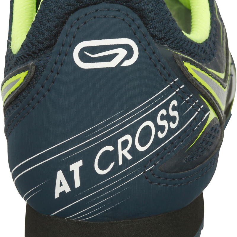 CHAUSSURES D'ATHLETISME A POINTES POUR LE CROSS MARINE JAUNE