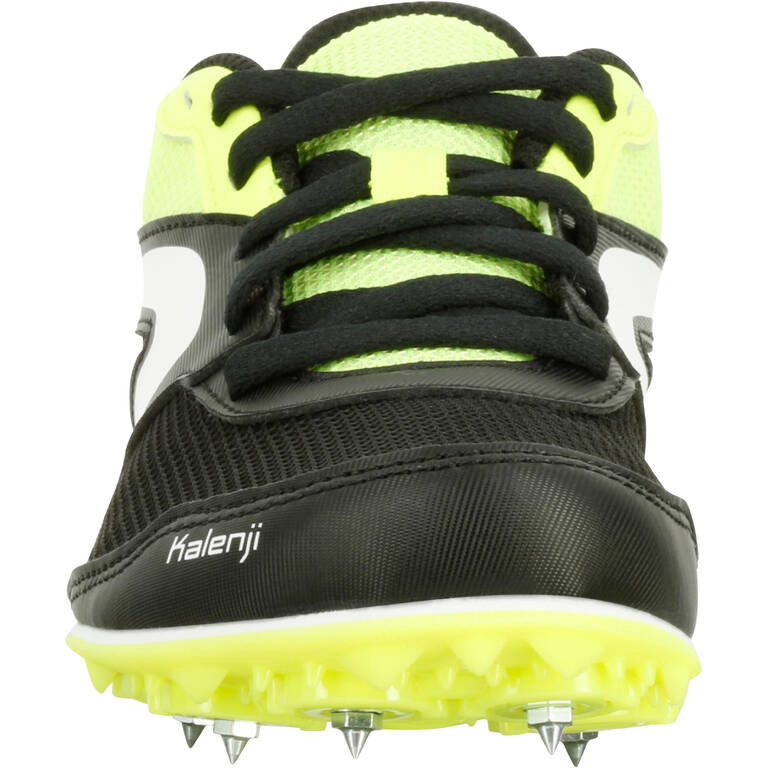 CHILDREN'S ATHLETICS SPIKED SHOES MULTI-PURPOSE BLACK YELLOW