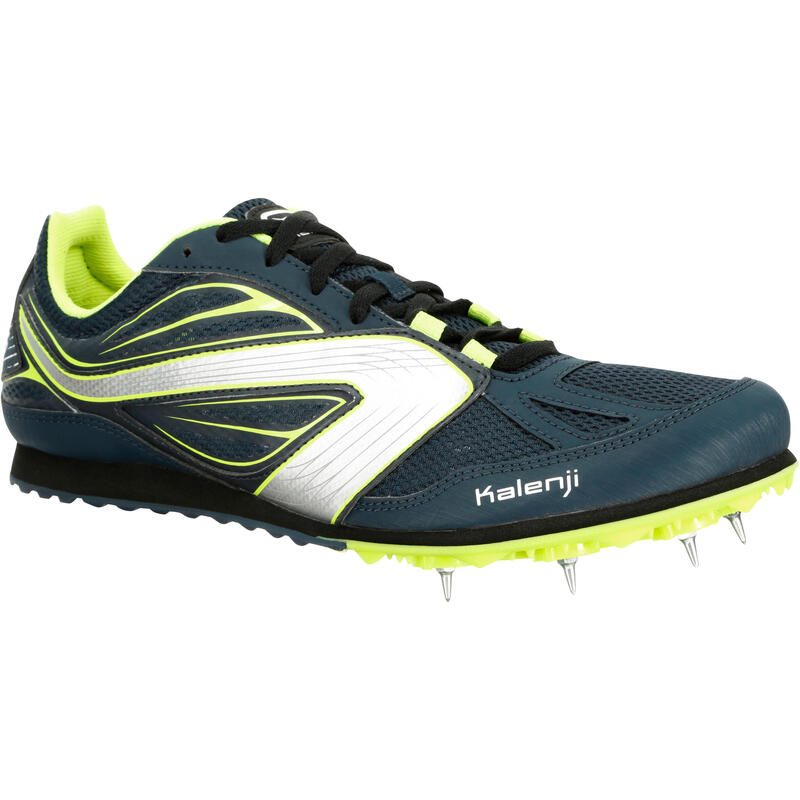 CHAUSSURES D'ATHLETISME A POINTES POUR LE CROSS MARINE JAUNE