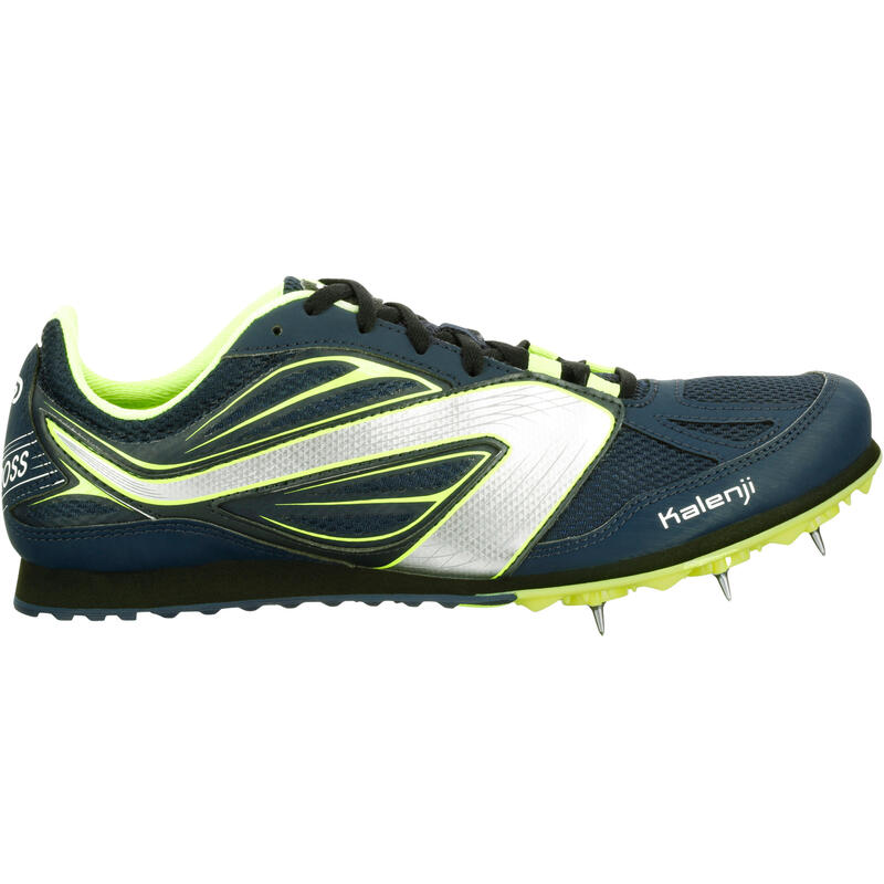 CHAUSSURES D'ATHLETISME A POINTES POUR LE CROSS MARINE JAUNE