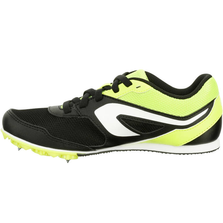 CHILDREN'S ATHLETICS SPIKED SHOES MULTI-PURPOSE BLACK YELLOW