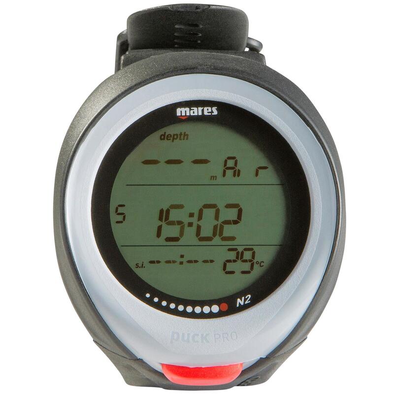 Puck Pro scuba diving computer black/grey MARES Decathlon