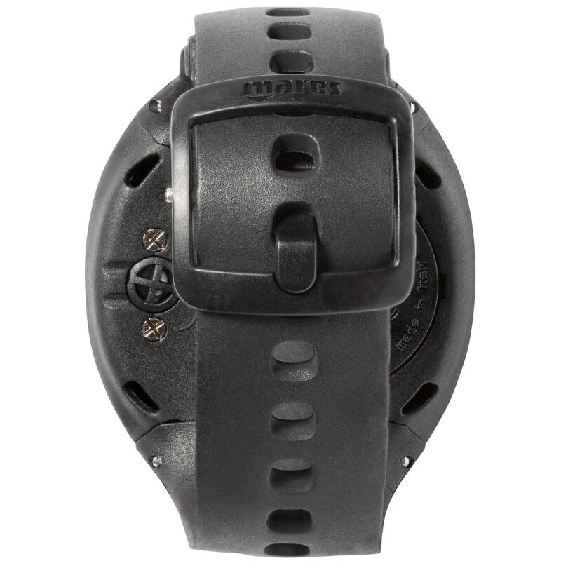 Reloj Ordenador De Buceo Mares Puck Pro gris (pulsera negra, esfera gris)