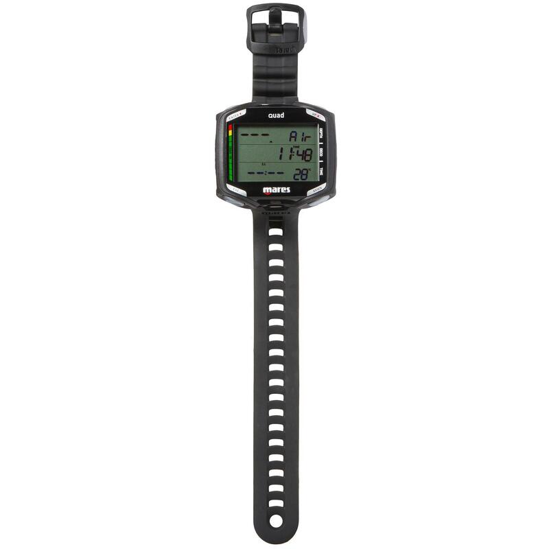 Reloj Ordenador De buceo Mares Quad negro Pantalla Grande