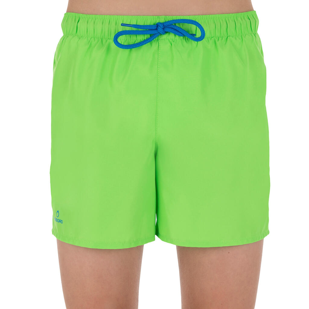 Kurze Boardshorts Hendaia Prems Kinder türkis