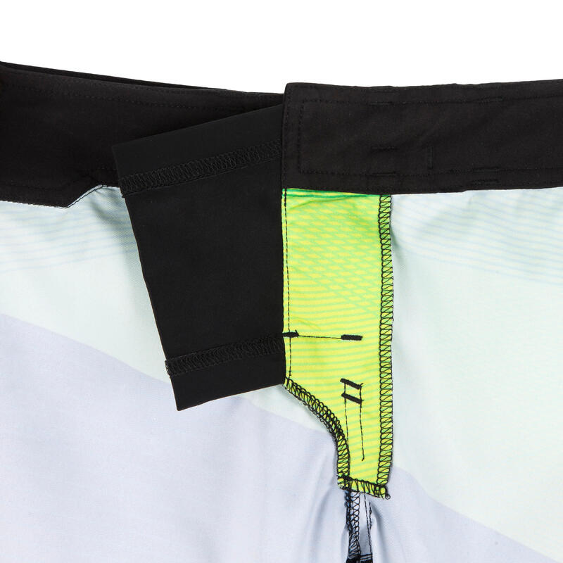 Boardshort long garçon Lafitenia tension vert