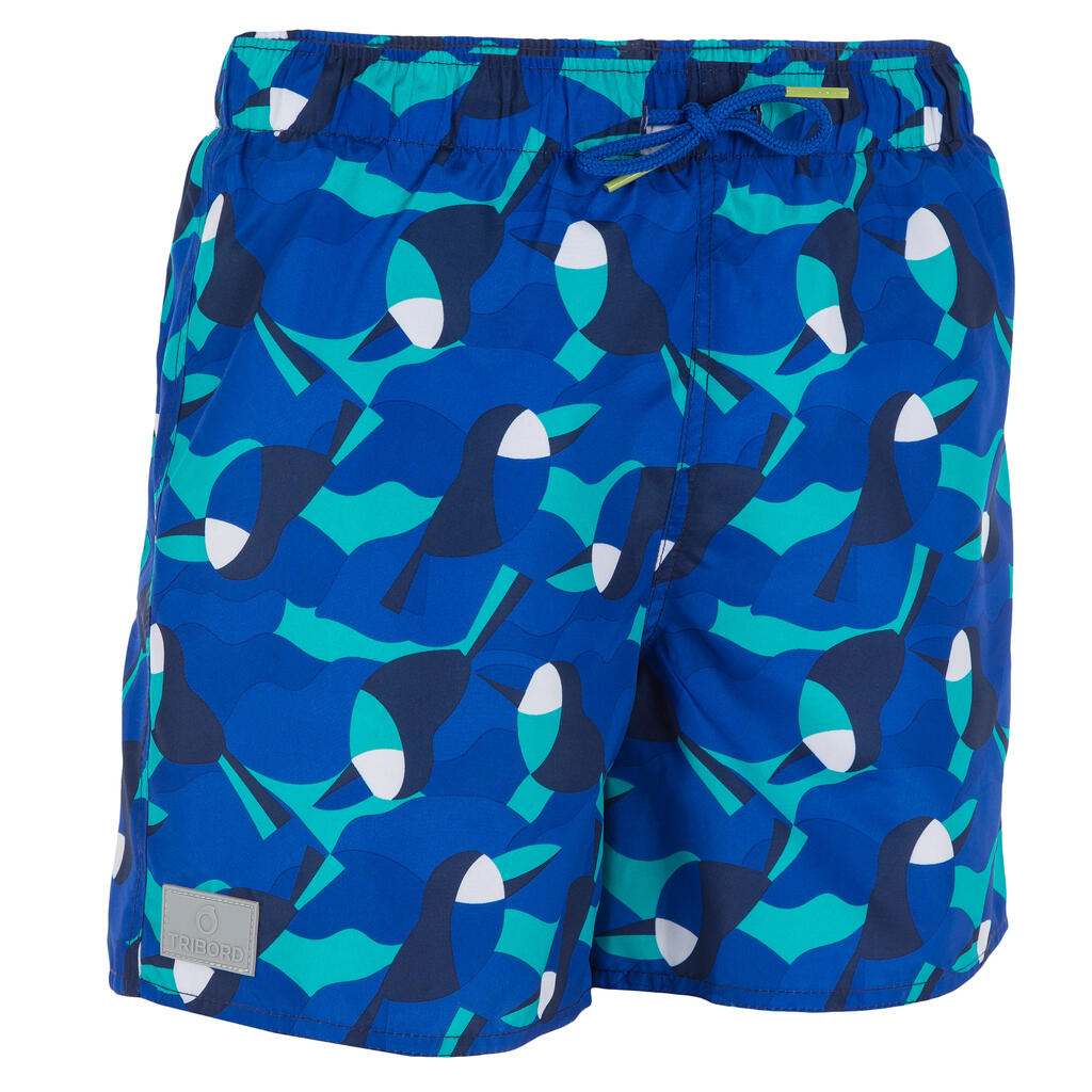 Joko Boys' Short Boardshorts - Birds Blue