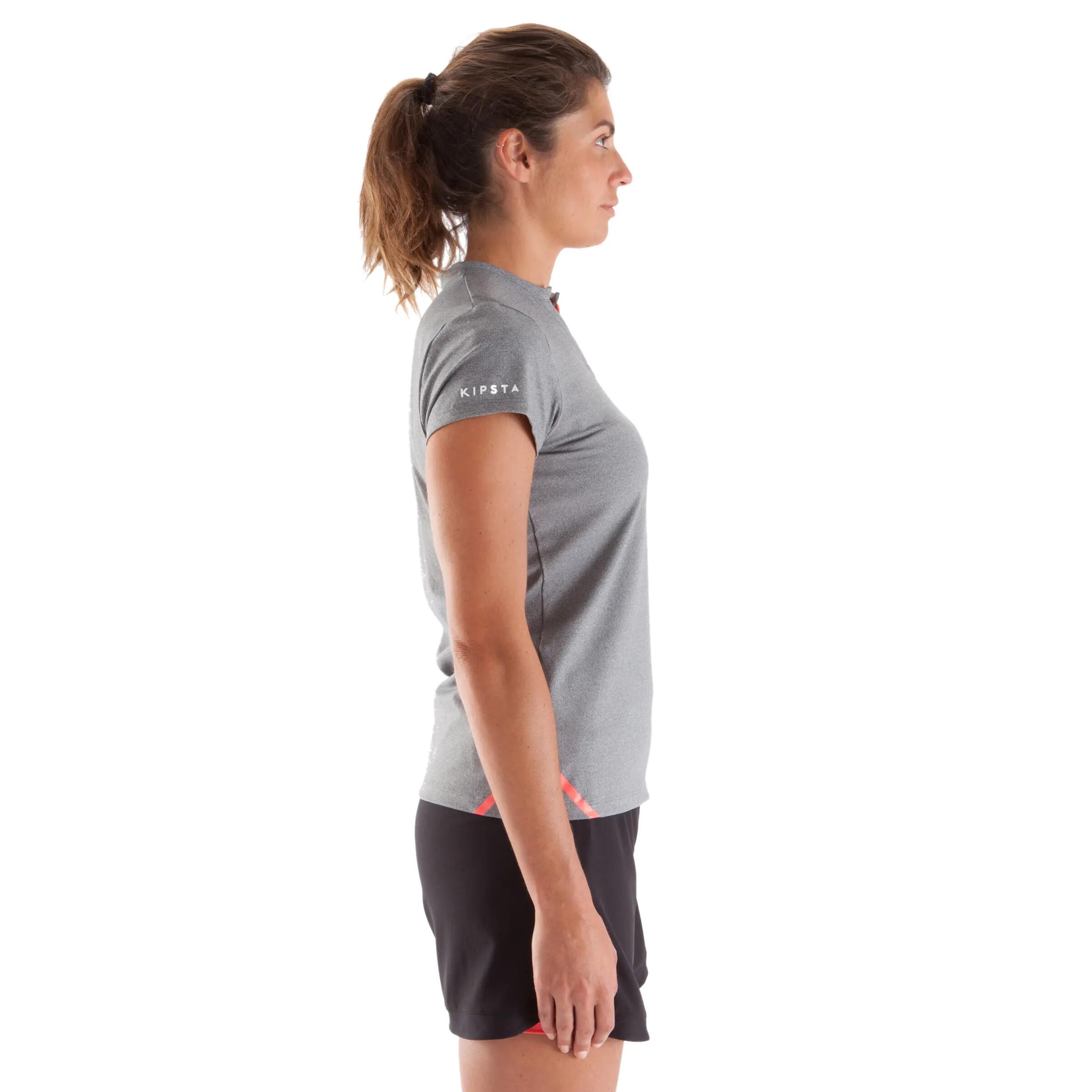 F500 Women's Football Shirt - Grey Nectarine 3/12